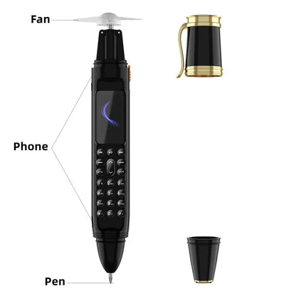 SERVO BM111 3-in-1 Magic Voice Pen Phone – Portable Dual SIM Mobile, Bluetooth Dial Recorder, and Original Telephone Device