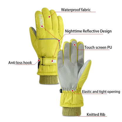 Professional Winter Ski Gloves - Waterproof Warm Touch Screen Gloves for Men and Women Motorcycle, Snow and Outdoor Activities
