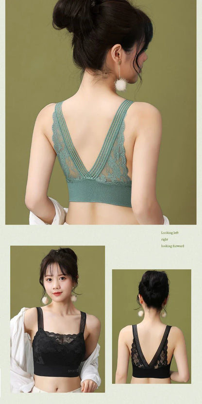 Women’s Sexy Lace Seamless Bra — Large Size Comfortable Breathable Sports Sleep Tube Top