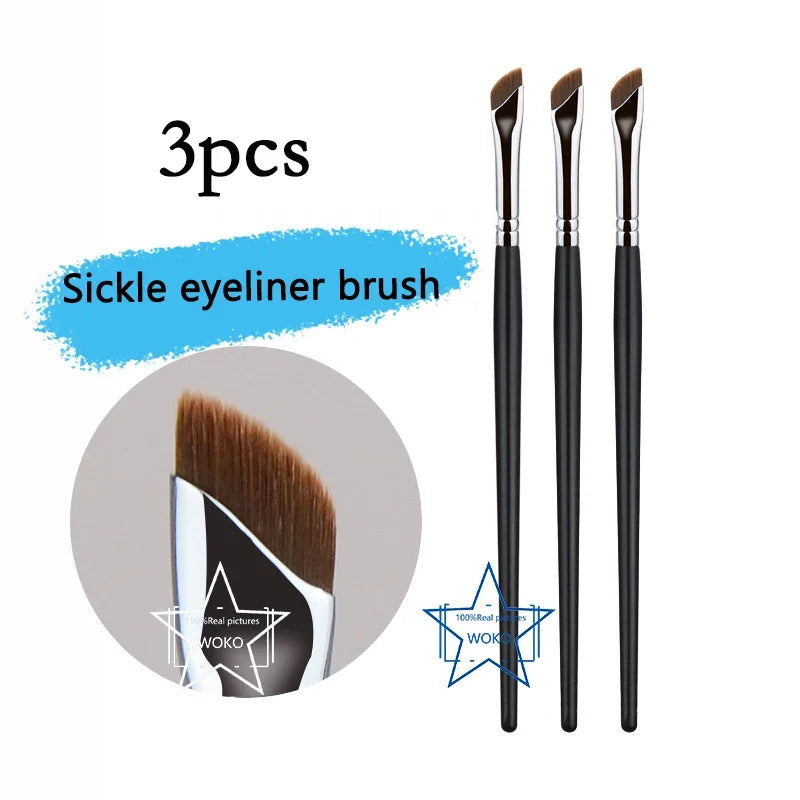 Upgrade Blade Eyeliner Brush | Ultra-Thin Fine Angle Flat Brush for Eyebrows & Under-Eye Makeup | Precise Detail White Brush