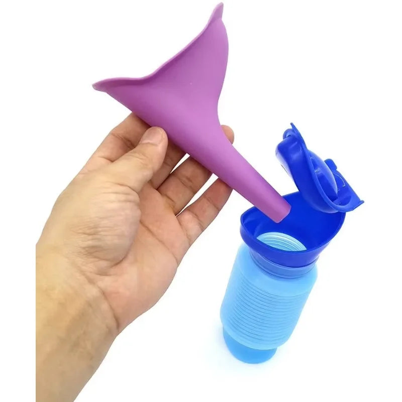 750ML Portable Standing Travel Urinal – Unisex Car, Camping & Outdoor Emergency Toilet for Men, Women & Children – Portable Pee Bottle for Travel & Outdoor Use
