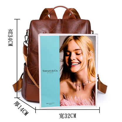 Women's Anti-Theft Backpack - Casual Daypack with Multi-Function Pockets for Travel and Outdoor Use