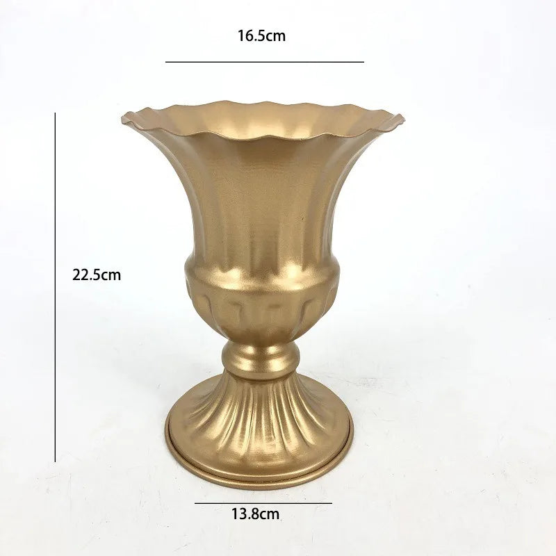 Retro Wrought Iron Flower Pots — Wedding, Dried Flower & Home Decoration Vases for Hotel & Event