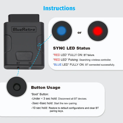 RetroScaler BlueRetro Wireless Controller Adapter – Connect SNES/SFC to PS4, PS5, Switch, Joy-Con & Xbox One S