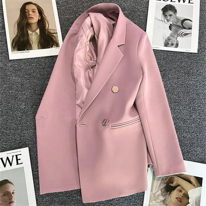 2023 Women's Elegant Single Button Blazer – Slim Fit Long Sleeve Office Jacket for Autumn & Winter