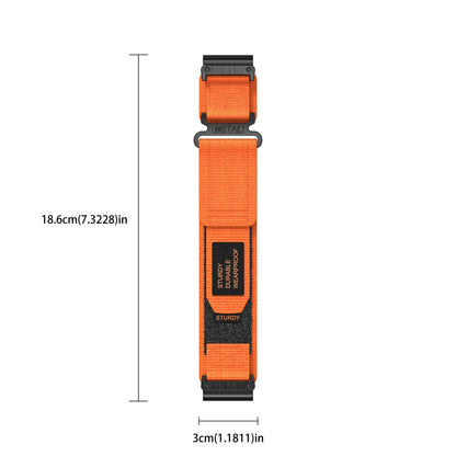 QuickFit Velcro Nylon Watch Band Strap – 20mm/22mm/26mm Compatible with Garmin Fenix 8E, Fenix 7/6 Pro, Epix 2 Pro & Forerunner 955/965 Replacement Strap