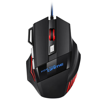 Hyperspeed USB Gaming Mouse | RGB Backlit Ergonomic 7D Wired Mouse for Laptop & PC Gamer