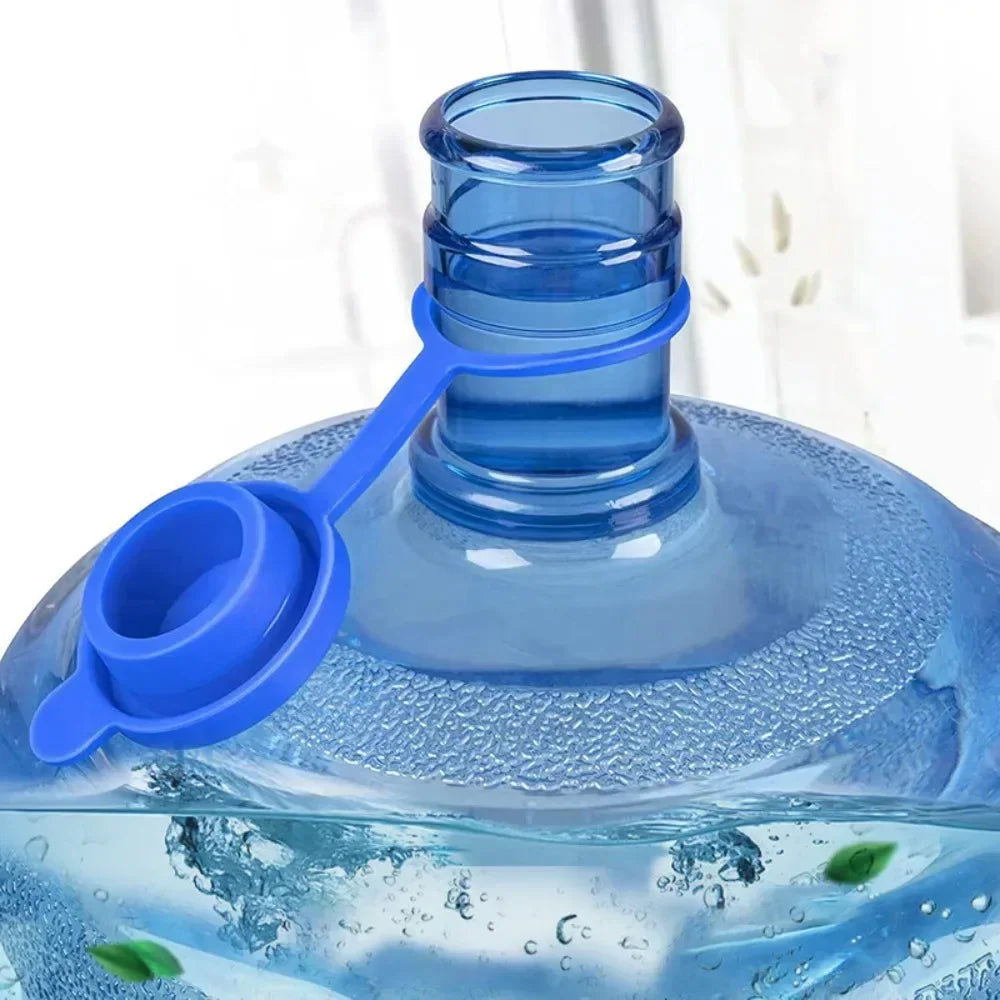 High-Quality Silicone Water Jug Cap with Inner Plug — Durable, Thick, Non-Spill Reusable Bottle Cover for Drinking Buckets