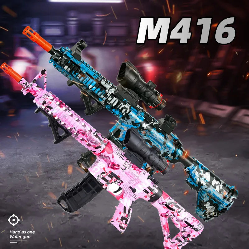 M416 Electric Blaster Toy Gun – Outdoor Gel Bullet Shooting Sport for Parent-Child Interactive Games