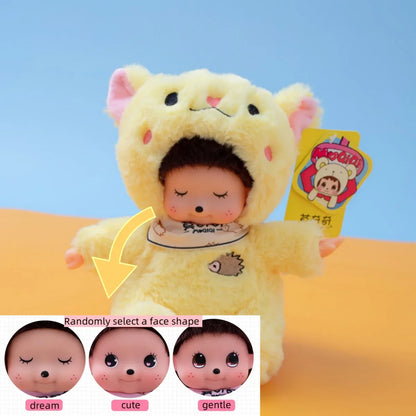 18cm Mochich Vinyl Plush Toy – Transformable Dolphin, Aries Bear & Crab with Removable Hat, Cute Gift for Kids & Lovers