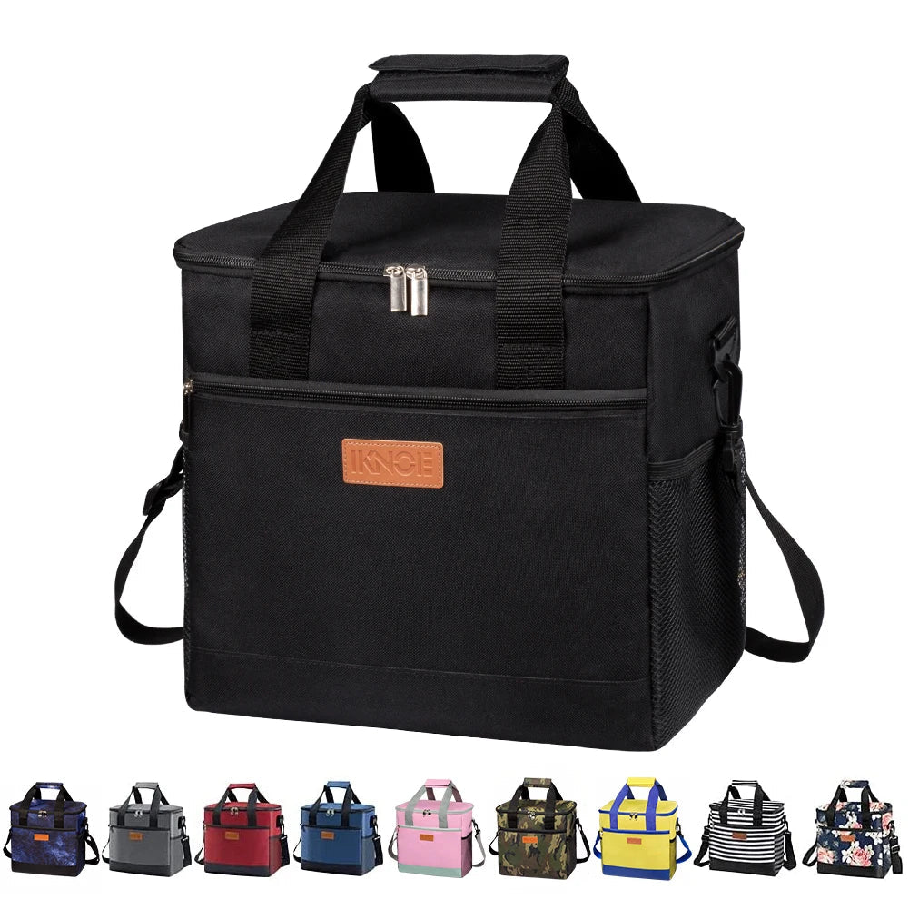 15L Collapsible Cooler Bag – Large Insulated Picnic Lunch Bag for Outdoor Travel, Camping, BBQ & Family Party