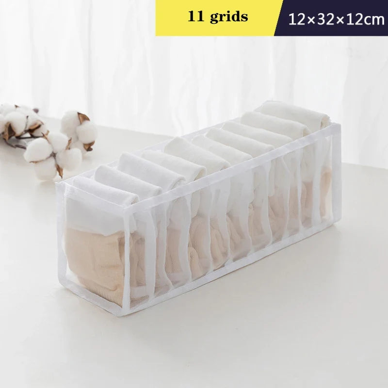 Organizer Storage Boxes for Panties & Socks – Wardrobe Divider for Pants, Underwear, Bras, Jeans & Clothes