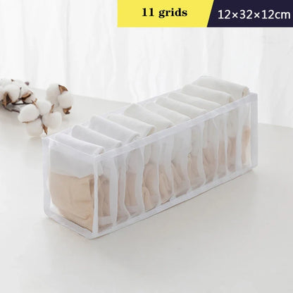 Organizer Storage Boxes for Panties & Socks – Wardrobe Divider for Pants, Underwear, Bras, Jeans & Clothes