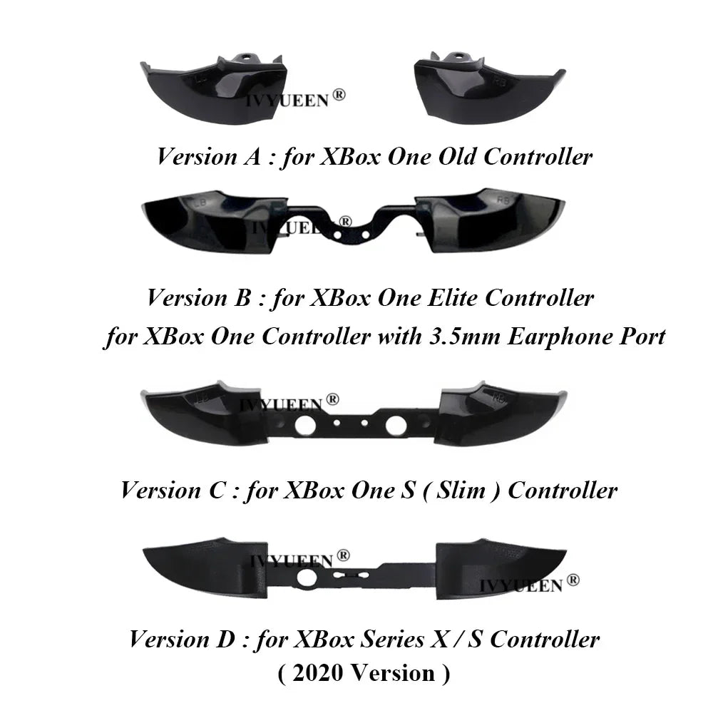 IVYUEEN 10-Pc Xbox One Series X/S Elite Controller Mod Kit – RB, LB Bumper & Trigger Button Replacement Accessories