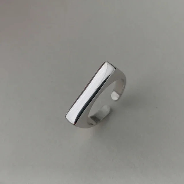925 Sterling Silver Geometric Ring — BF CLUB Fashion Handmade Ring for Women, Party & Christmas Gift