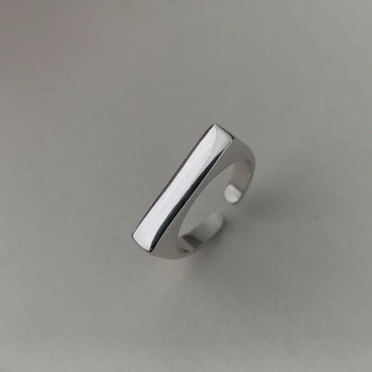 925 Sterling Silver Geometric Ring — BF CLUB Fashion Handmade Ring for Women, Party & Christmas Gift