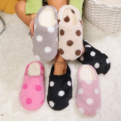 Women’s Winter Heart-Shaped Slippers – Soft Sole Indoor Shoes, Comfortable Quiet Cute Home Slippers