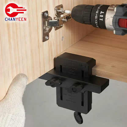 Easy Install Cabinet Door Mounting Jig – ABS Plastic Frame Clamp for Hidden Doors, Woodworking Tools