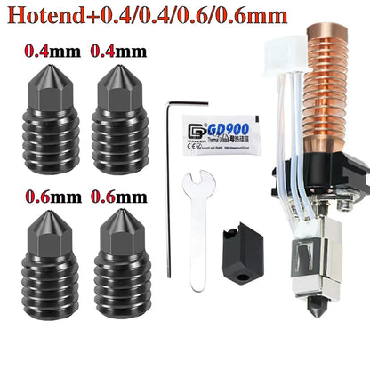 Hotend Kit for Flashforge Adventurer 5M/5M Pro - Ceramic Heating Block, 280℃ Hot End & Hard Steel Nozzle for 3D Printing