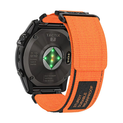 Rugged Nylon Quick Fit Watch Band — Compatible with Garmin Fenix E 8/7X/7/6/6X/5/5X/3HR