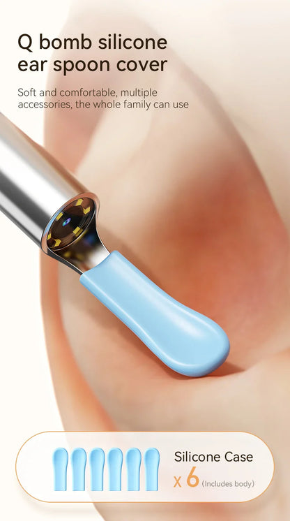 Ear Wax Removal Tool with 8M HD Camera – Ear Cleaner Endoscope with 6 LED Lights, Ear Cleaning Kit for Adults & Children