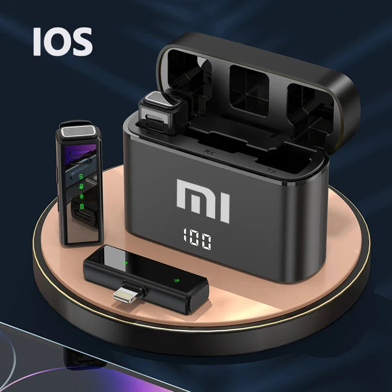 Xiaomi Wireless Lavalier Microphone – Portable Noise-Cancelling Mini Mic for Vlog, Interview, Live Streaming, Audio & Video Recording