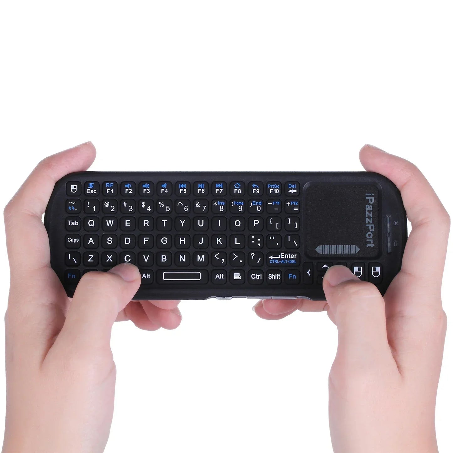 iPazzPort Mini Wireless Keyboard with Touchpad – Bluetooth & 2.4GHz for Android TV, PC, Tablet, PS4, Raspberry Pi