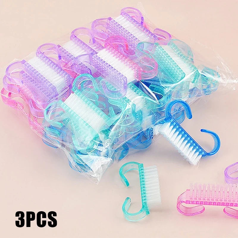 Nail Art Cleaning Brush - Soft Plastic Dust Removal Brush for Manicure Care
