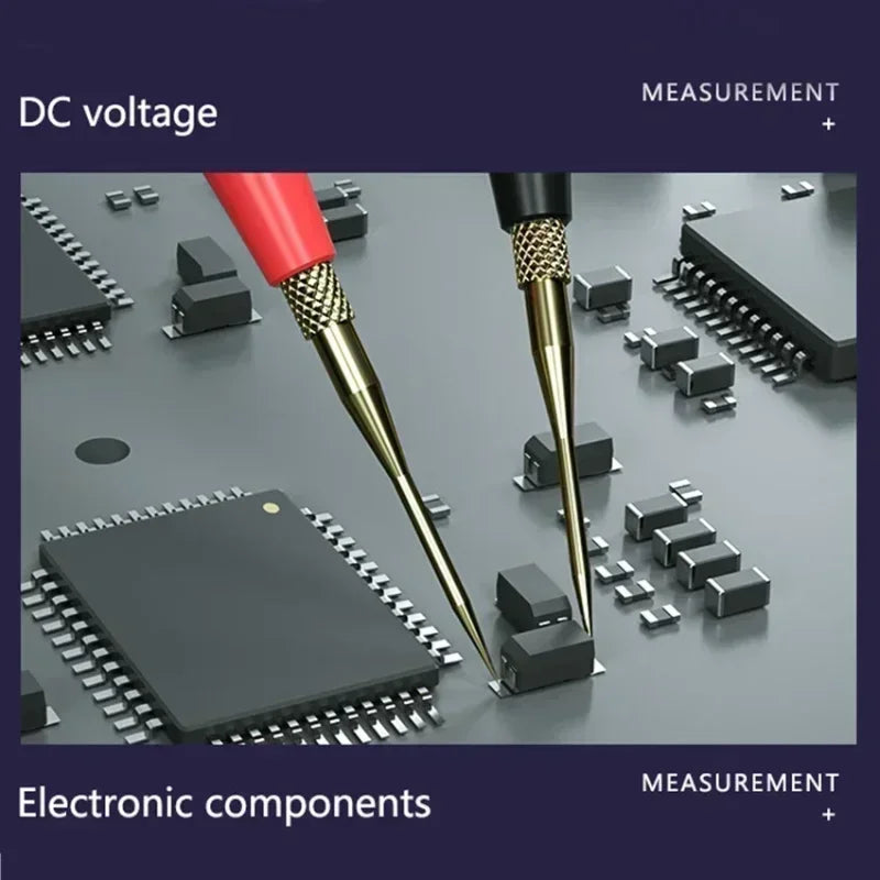 MECHANIC RP4 Ultra-Thin Multimeter Test Leads – Replaceable Pen Tip Cables for Digital & Analog Multimeters