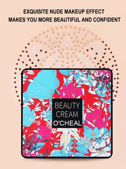 Mushroom Head Air Cushion CC Cream – Oil-Control Foundation, Whitening Concealer & Moisturizing BB Cream for Face Makeup