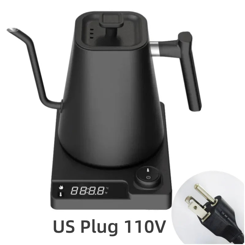 1200W Gooseneck Electric Kettle with Temperature Control - Coffee & Tea Brewing Pot (110V/220V)