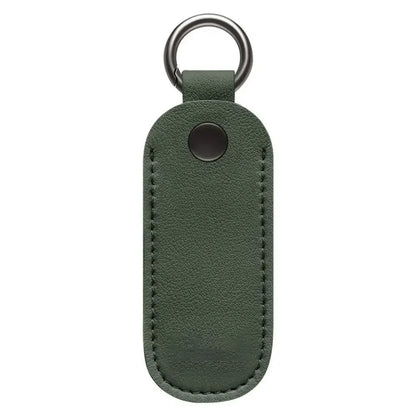 Leather USB Flash Drive Pouch — Protective Storage Case with Key Ring for U Disk, Memory Stick, and Digital Accessories