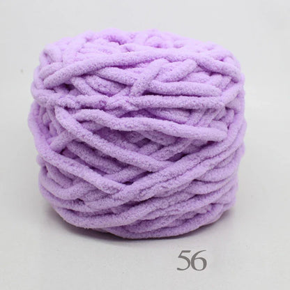3PCS 300g Soft Chenille Knitting Yarn – Thick Ice Strip Cotton Wool Yarn for DIY Handmade Blankets, Scarves & Craft Projects