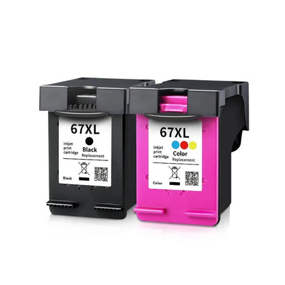 67XL Ink Cartridge Replacement Combo Pack for HP – Compatible with DeskJet 2755e, 2700, 2855e, 2800, 2742e, 4155e, 4255e, 4100 & Envy 6055 Printers Ink Set