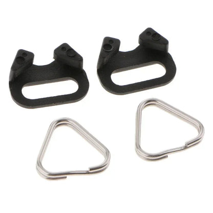 4PCS Camera Strap Belt Hooks - Triangle Split Ring Buckle Replacements for Fujifilm, Olympus & Pentax Cameras