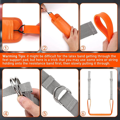 Pull Up Assistance Bands Set - Resistance Straps for Men & Women, Chin-up Workout, Hanging Training & Body Stretching