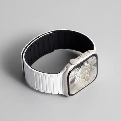 Magnetic Silicone Strap for Apple Watch — Fits Ultra 2 & Series 11–3 (40–49mm)