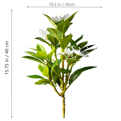 32–120cm Artificial Banyan Tree Branch – Tropical Fake Plant with Red Leaves for Home, Garden & Indoor Decorative Display