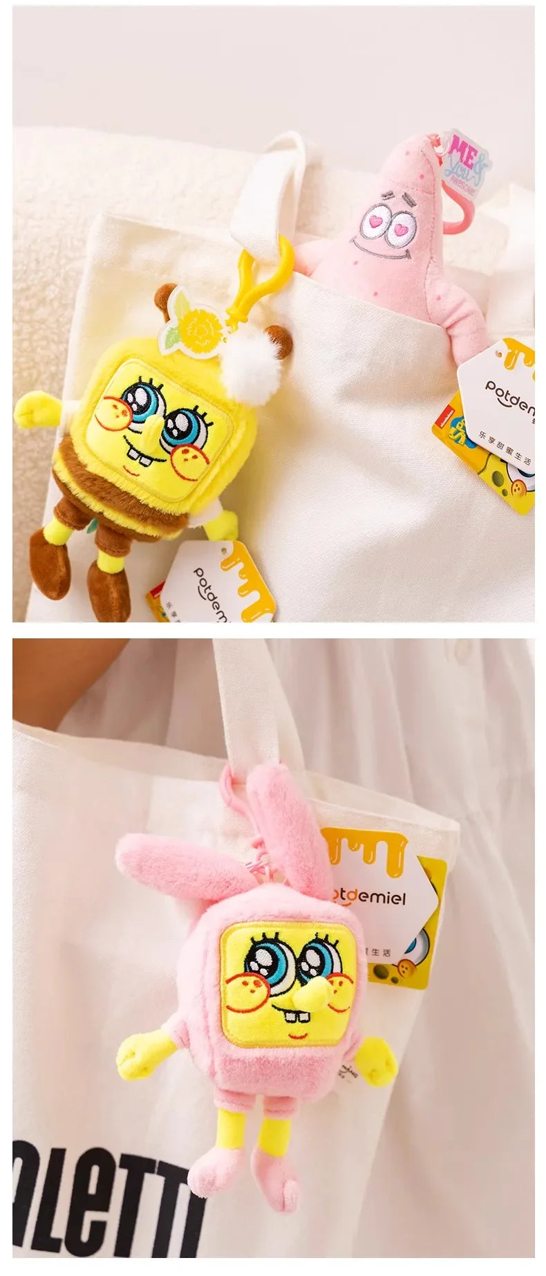 Anime Spongebob SquarePants Plush Toys – Patrick, Squidward, Mr. Krabs & Gary Stuffed Cartoon Toys, Birthday Gift for Kids