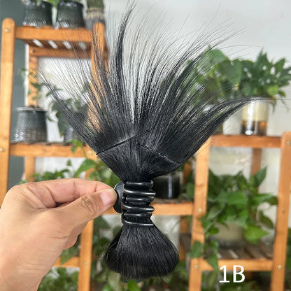 Bowknot Claw Clip Hair Bun – Synthetic Clip-In Hair Extensions for Women’s Daily Use