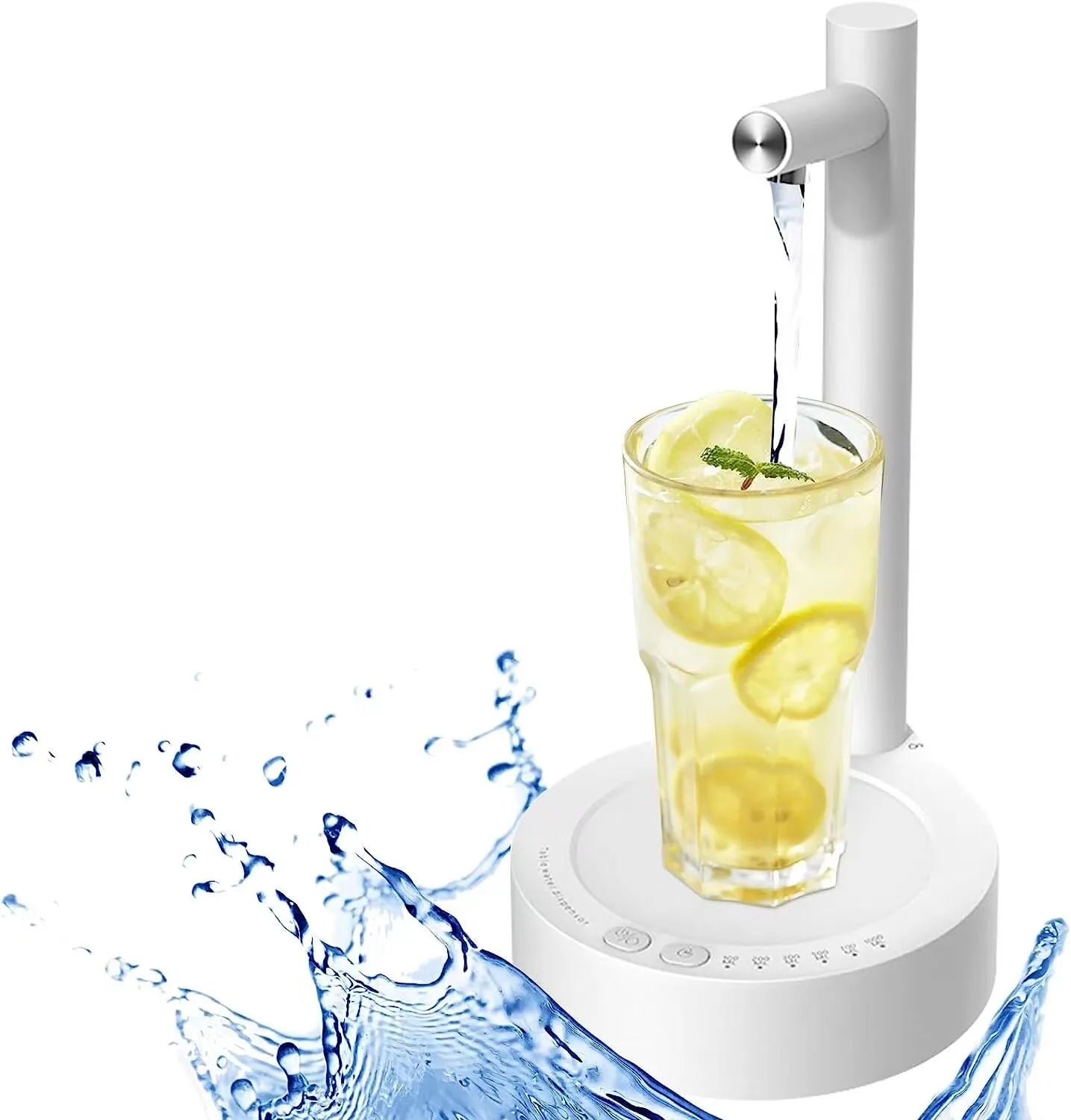 Smart Electric Desktop Water Dispenser - USB Charging, 7-Level Automatic Dispenser for 5 Gallon & Universal Bottles