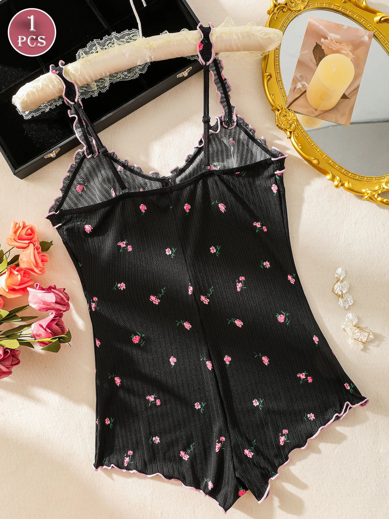 Women’s Sleeveless One-Piece Pajama Jumpsuit — Comfortable Loungewear for Sleep & Casual Wear