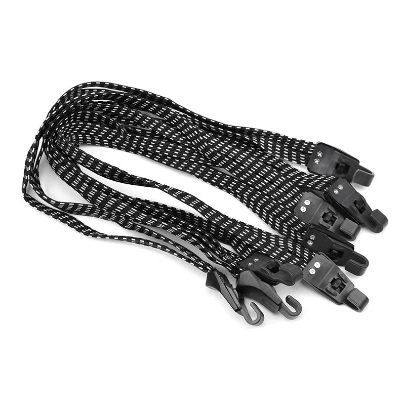 Elastic Bicycle Luggage Carrier Straps with Buckle & Hook – Mountain Bike Rack Rope Belt Accessories