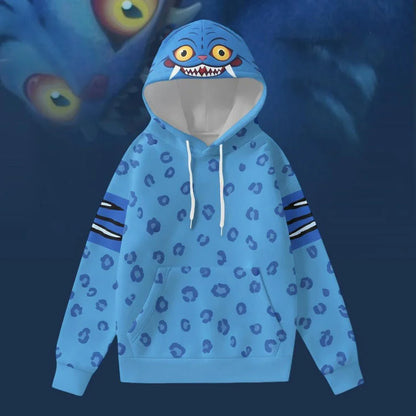 Women's Derpy Printed Hoodie – Autumn Winter KPop Demon Hunters Cozy Pullover for Daily Wear & Street Style