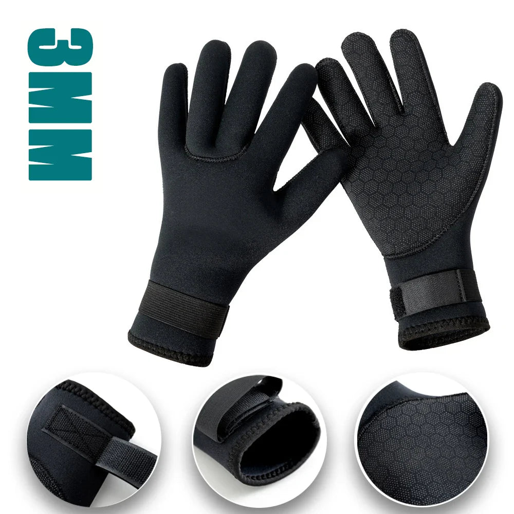3mm/5mm Neoprene Diving Socks – Non-Slip, Warm Patchwork Wetsuit Shoes for Adults, Surfing, Swimming & Snorkeling Boots
