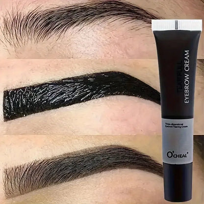Long-Lasting Eyebrow Gel Makeup — Semi-Permanent Waterproof Sweat-Proof Tint Cream for Natural Color & Shape