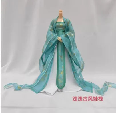 1/6 Scale Hanfu Fairy Princess Costume – Ancient Outfit for 12-Inch Female Action Figure Body
