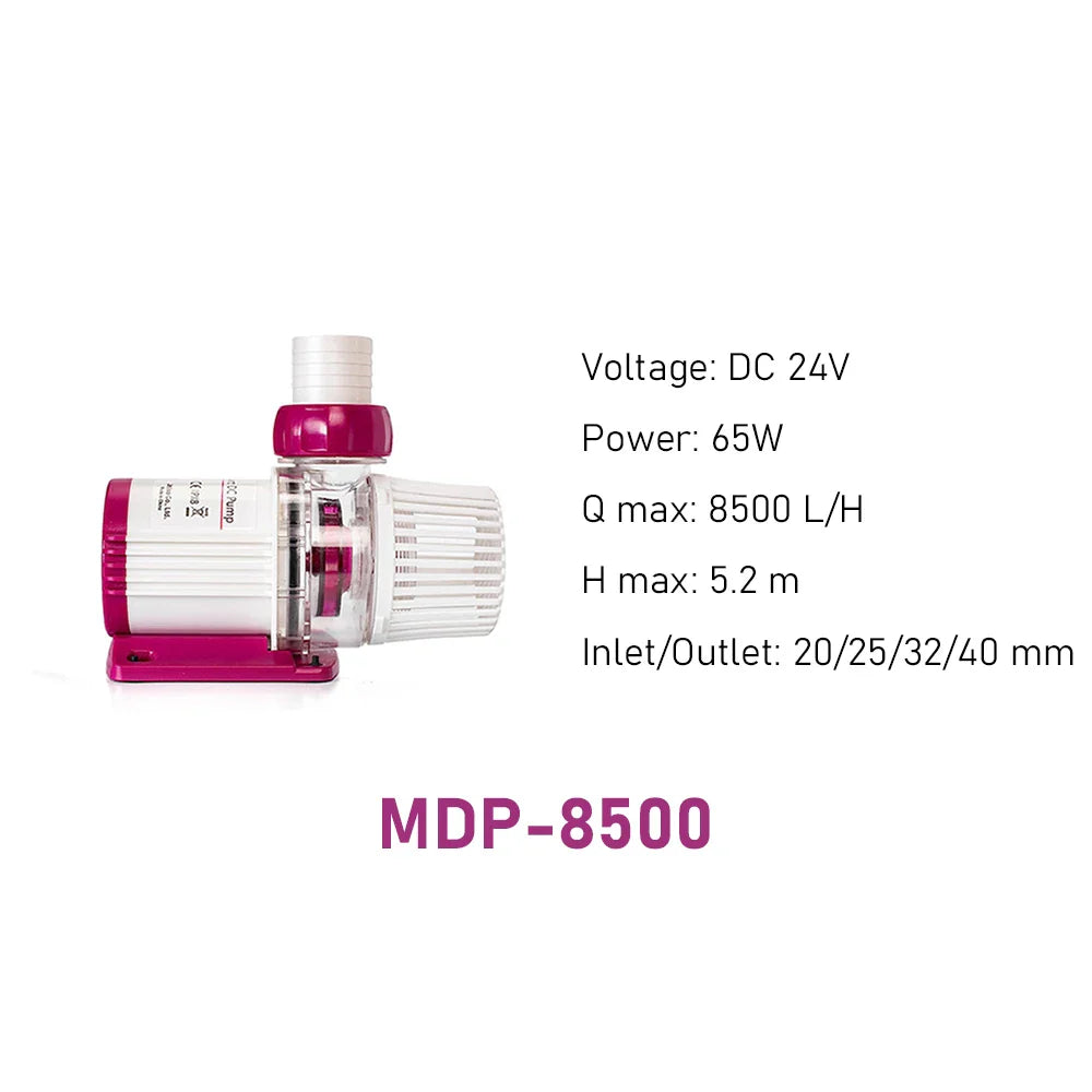 MDP Series WiFi Smart DC Aquarium Pump — App-Controlled Fish Tank Circulation & Return Pump with LCD Display Controller