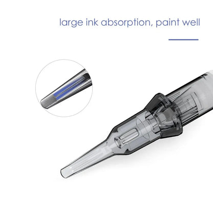 Thunderlord 20PCS 1R Tattoo Needle Cartridges – Round Liner with Membrane System for Permanent Makeup & Universal Machines