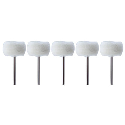 1-10pcs Mini 3mm Felt Polishing Brush – Sanding & Grinding Heads for Dremel Rotary Tool Jade Buffing